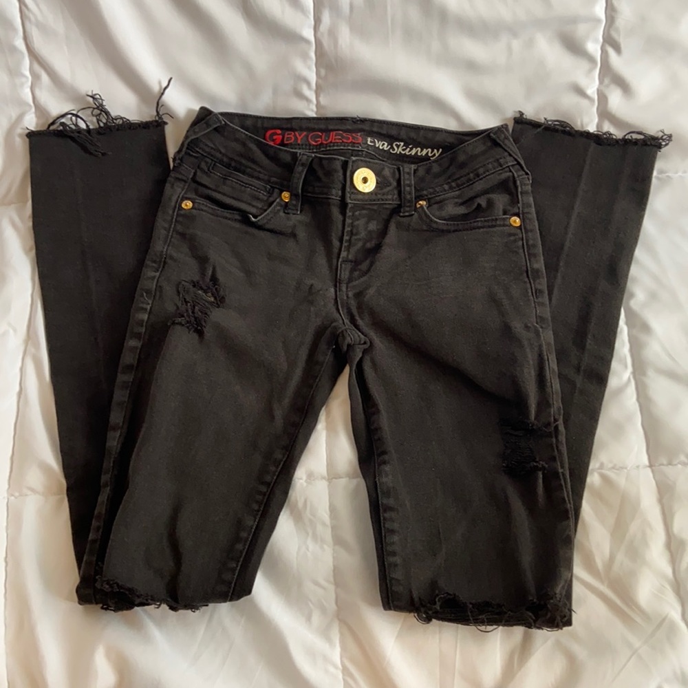 Black Ripped Guess Jeans